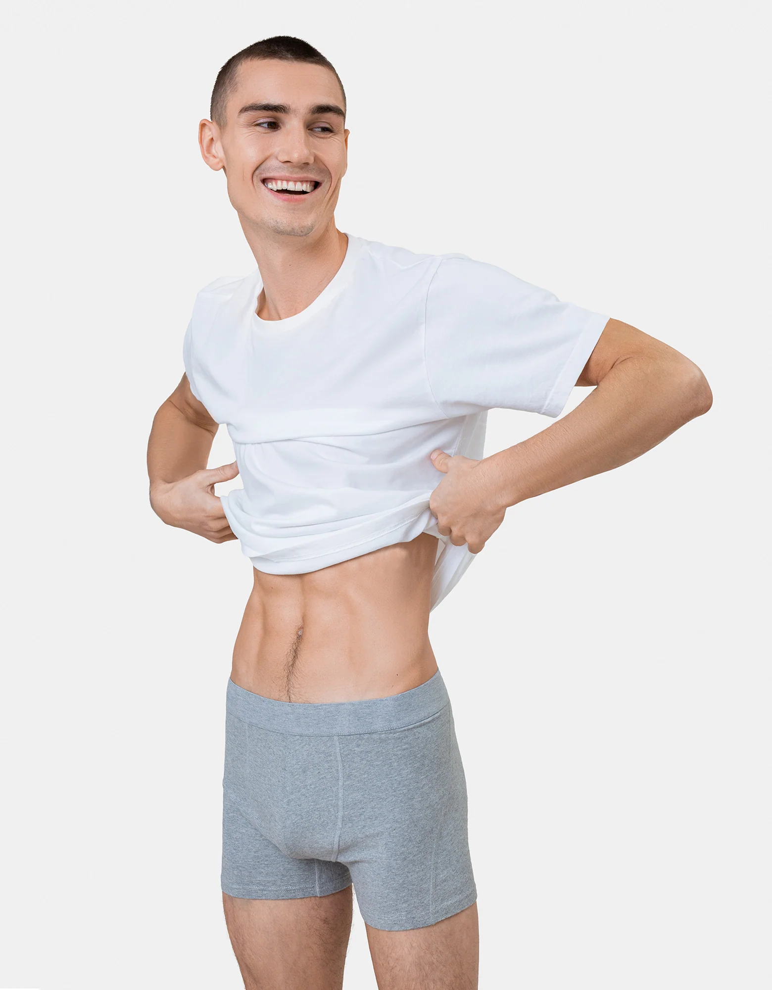 Classic Organic Boxer Briefs - Petrol Blue - Image 2