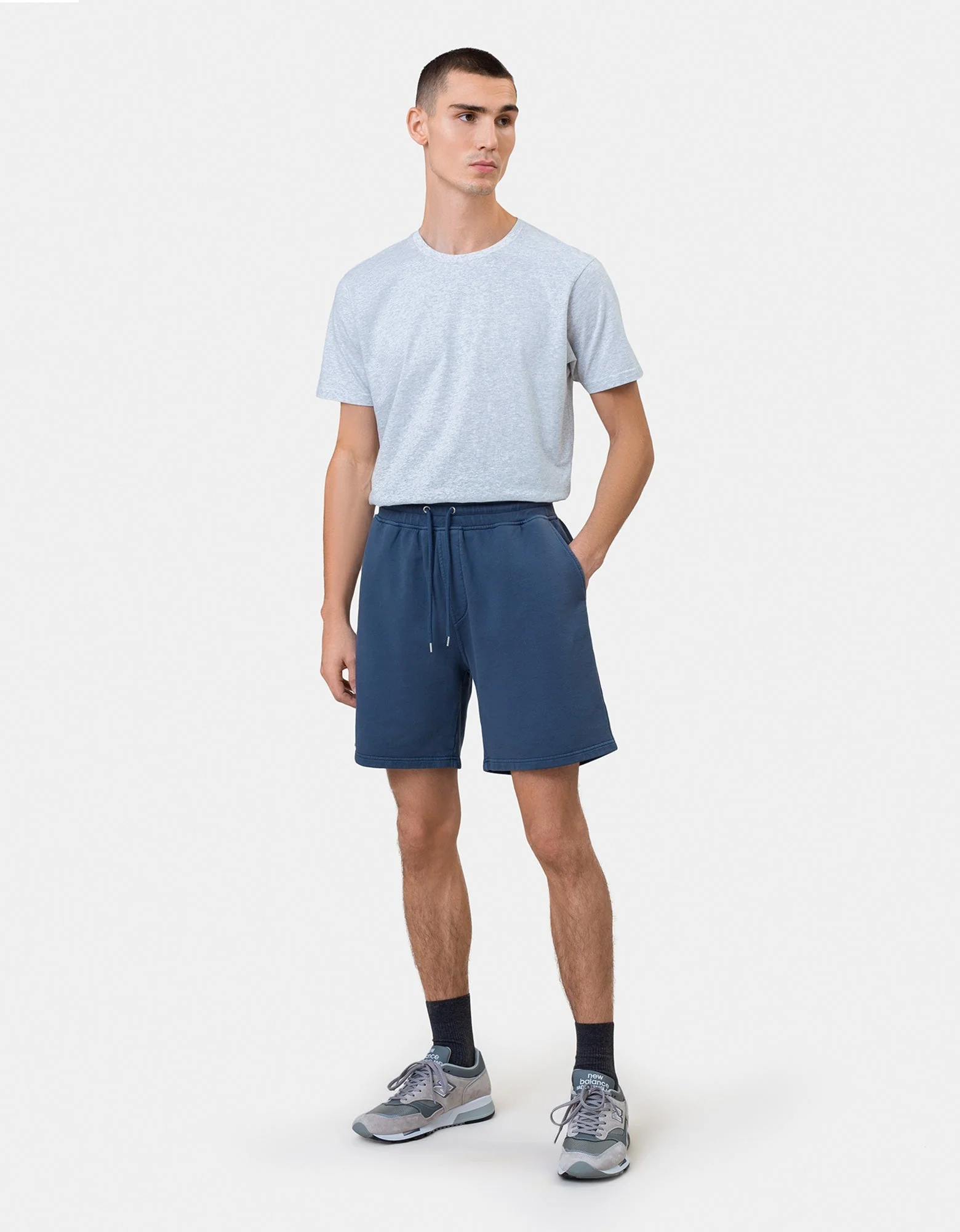 Classic Organic Sweatshorts - Faded Black - Image 3