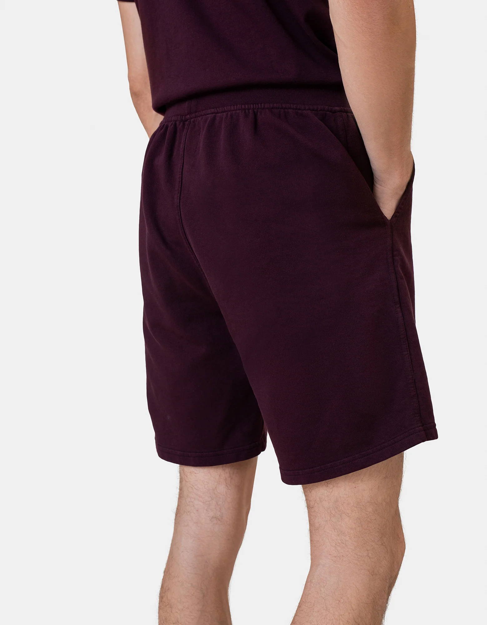 Classic Organic Sweatshorts - Oxblood Red - Image 5