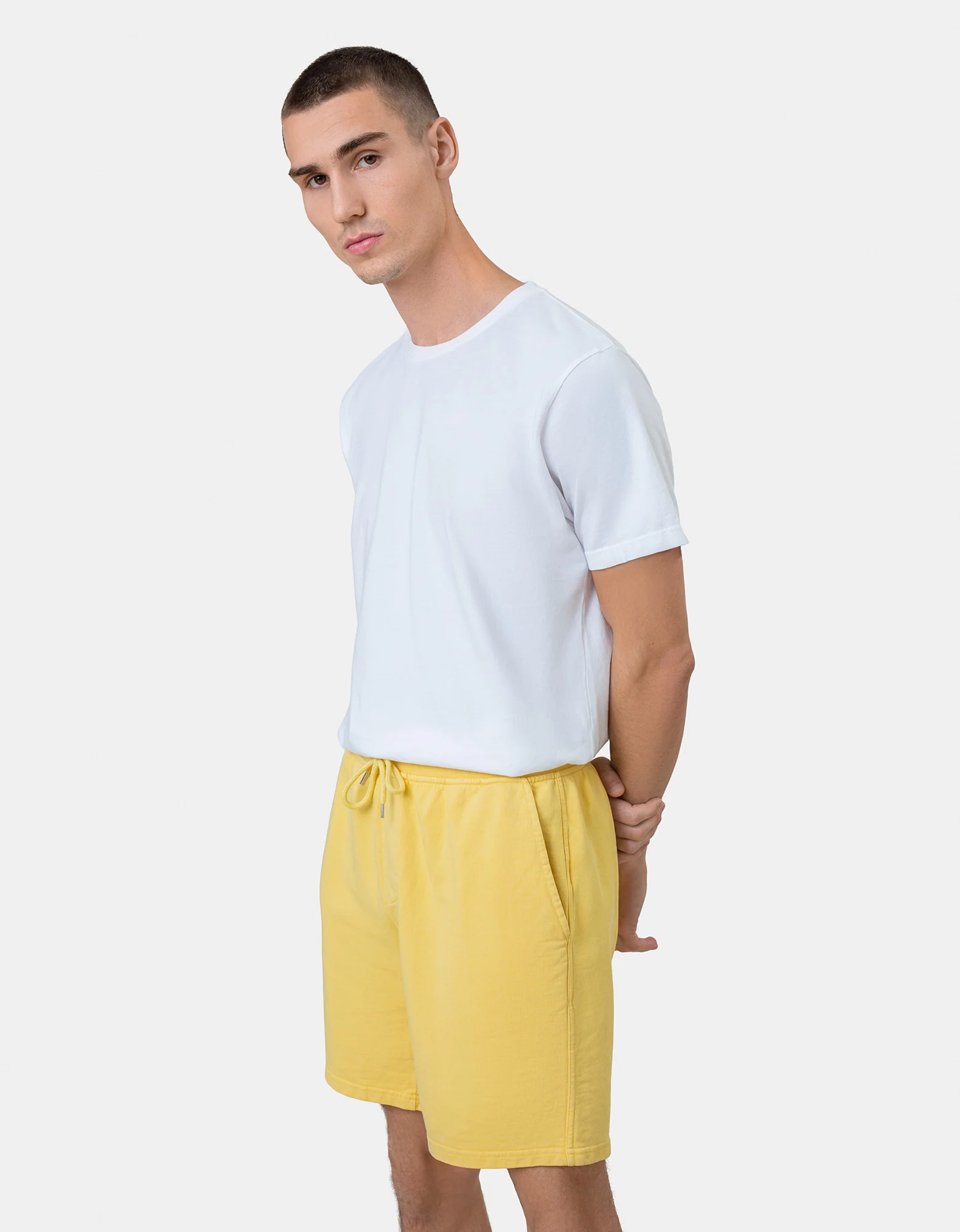 Classic Organic Sweatshorts - Snow Melange - Image 3