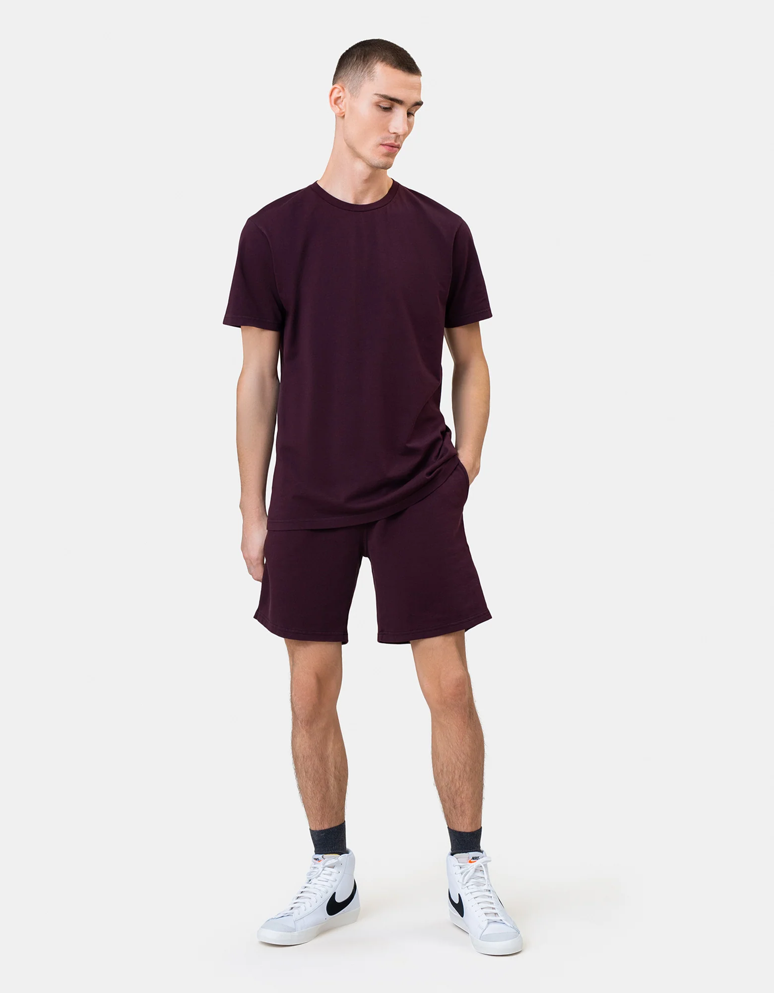 Classic Organic Sweatshorts - Teal Blue - Image 2