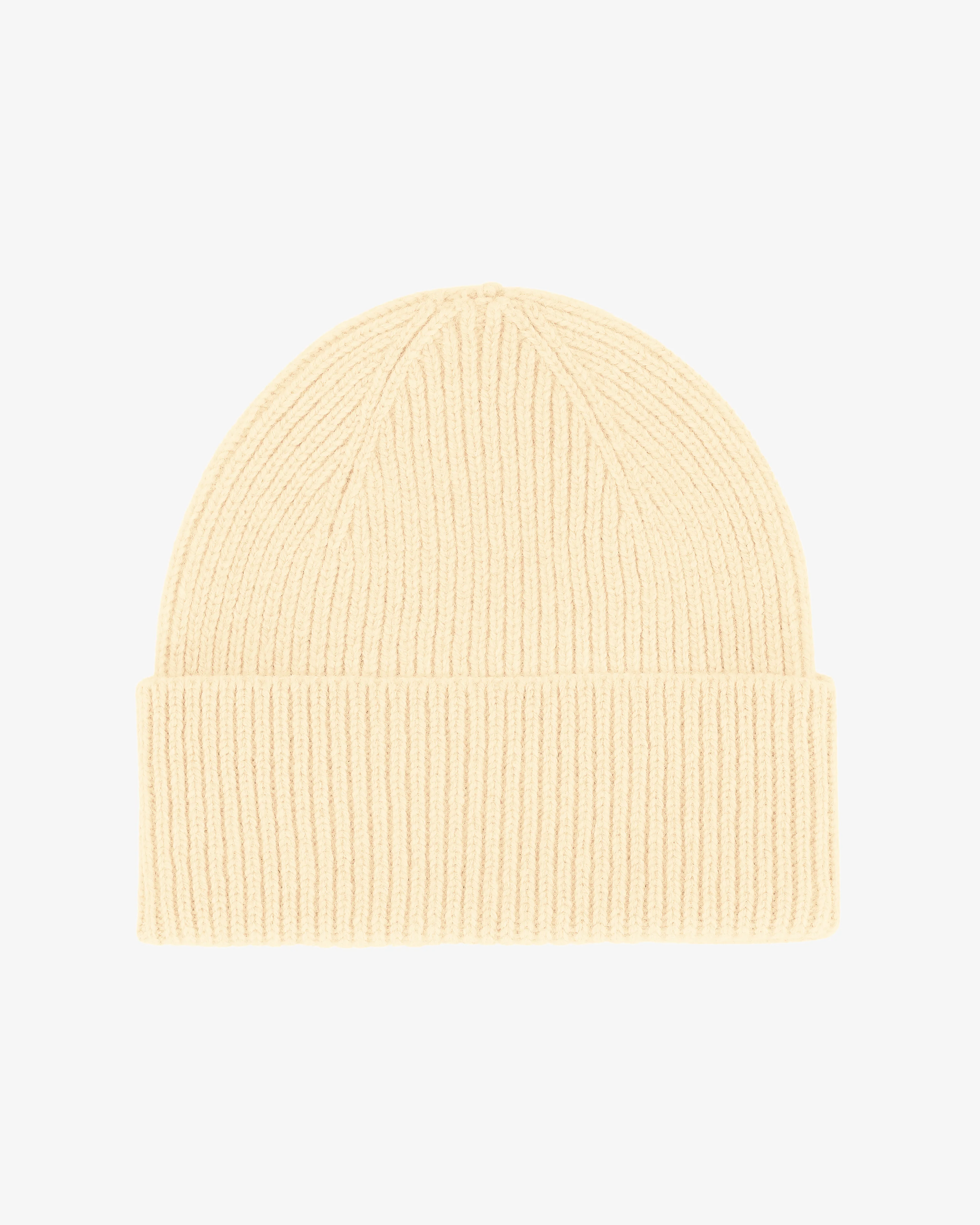 Merino Wool Beanie - Soft Yellow