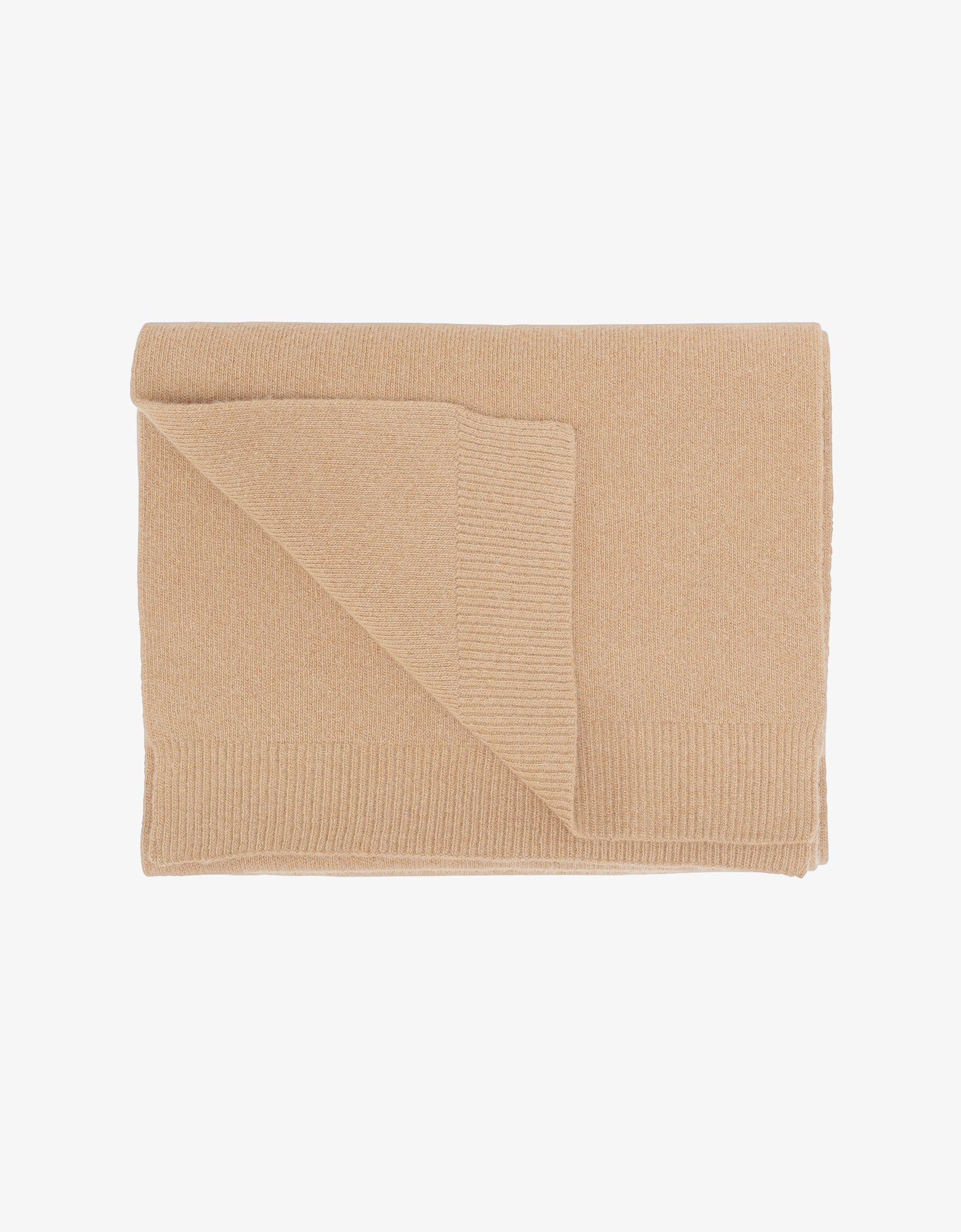 Merino Wool Scarf - Honey Beige