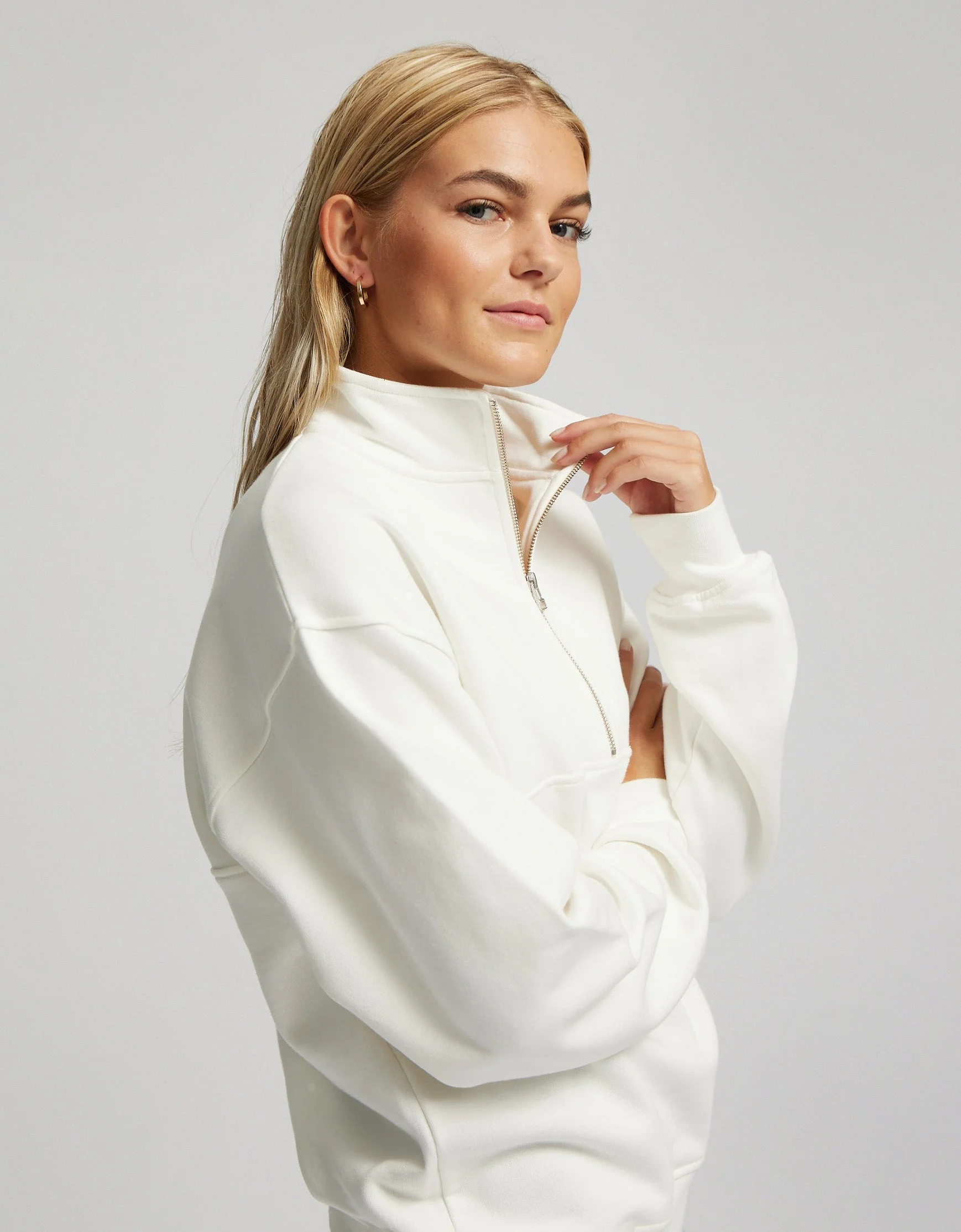 Organic Quarter Zip - Sapphire Blue - Image 2