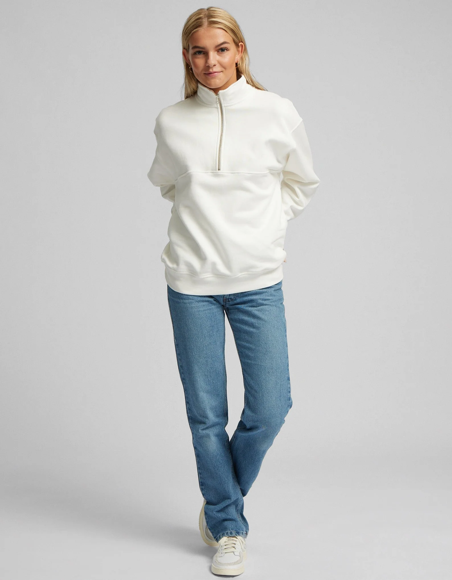 Organic Quarter Zip - Sapphire Blue - Image 3