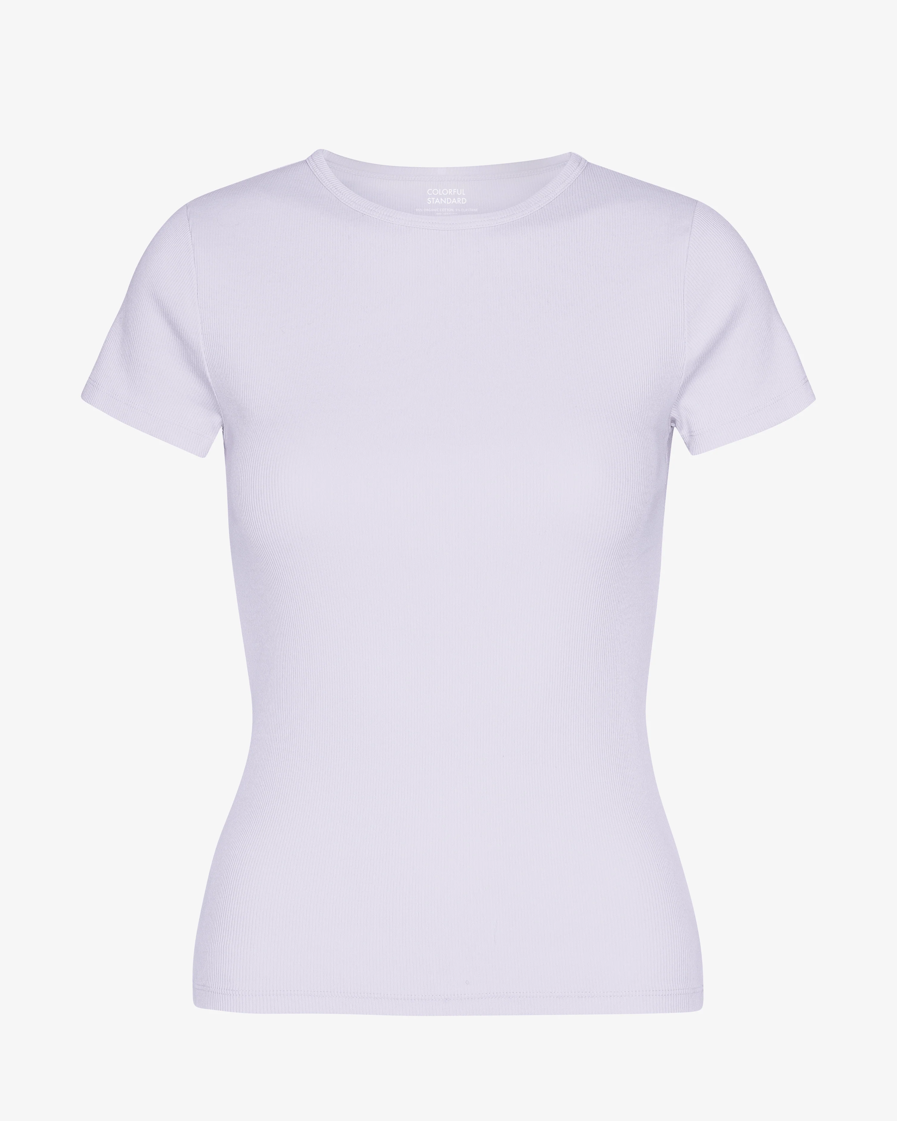 Organic Rib T-Shirt - Soft Lavender