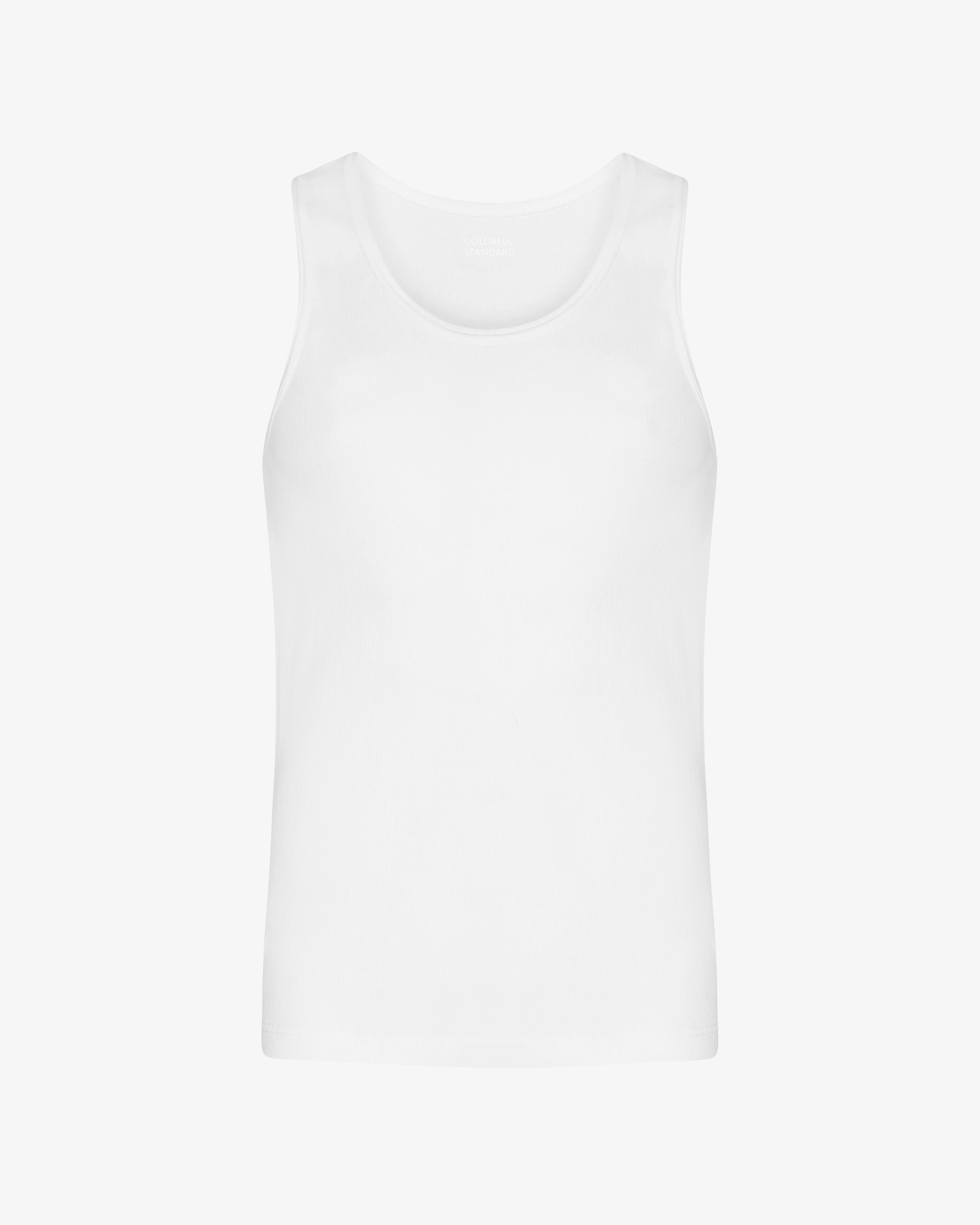Organic Rib Tank Top - Optical White