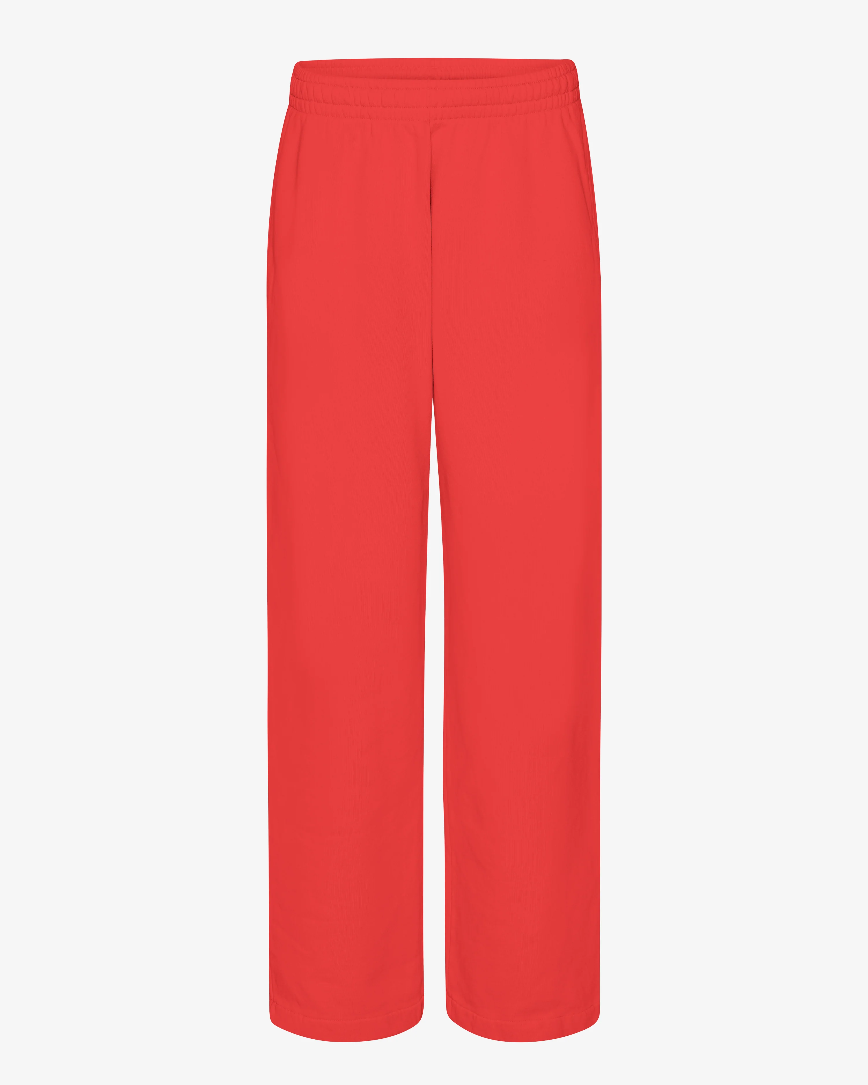 Organic Straight Leg Sweatpants - Red Tangerine