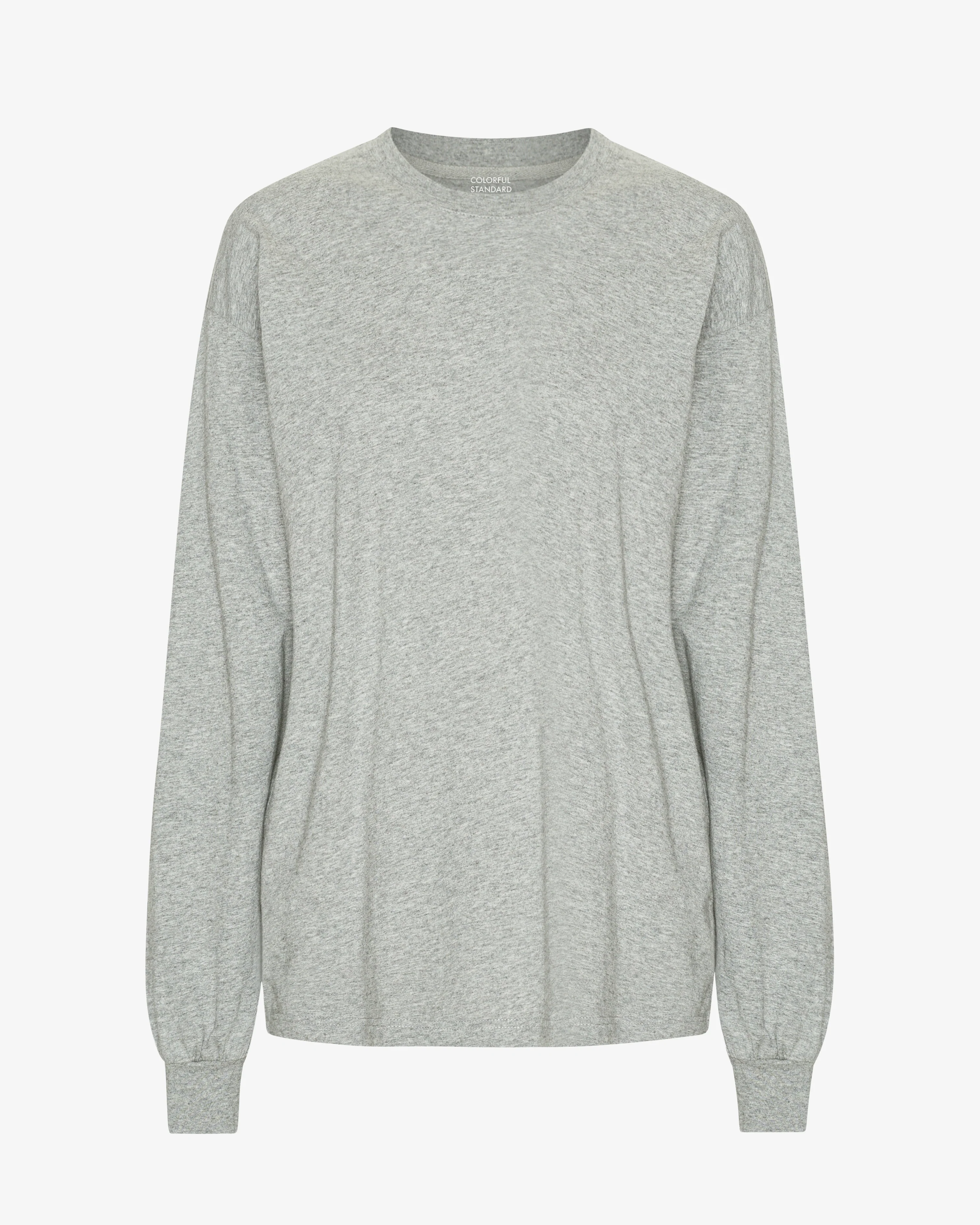Oversized Organic LS T-Shirt - Heather Grey
