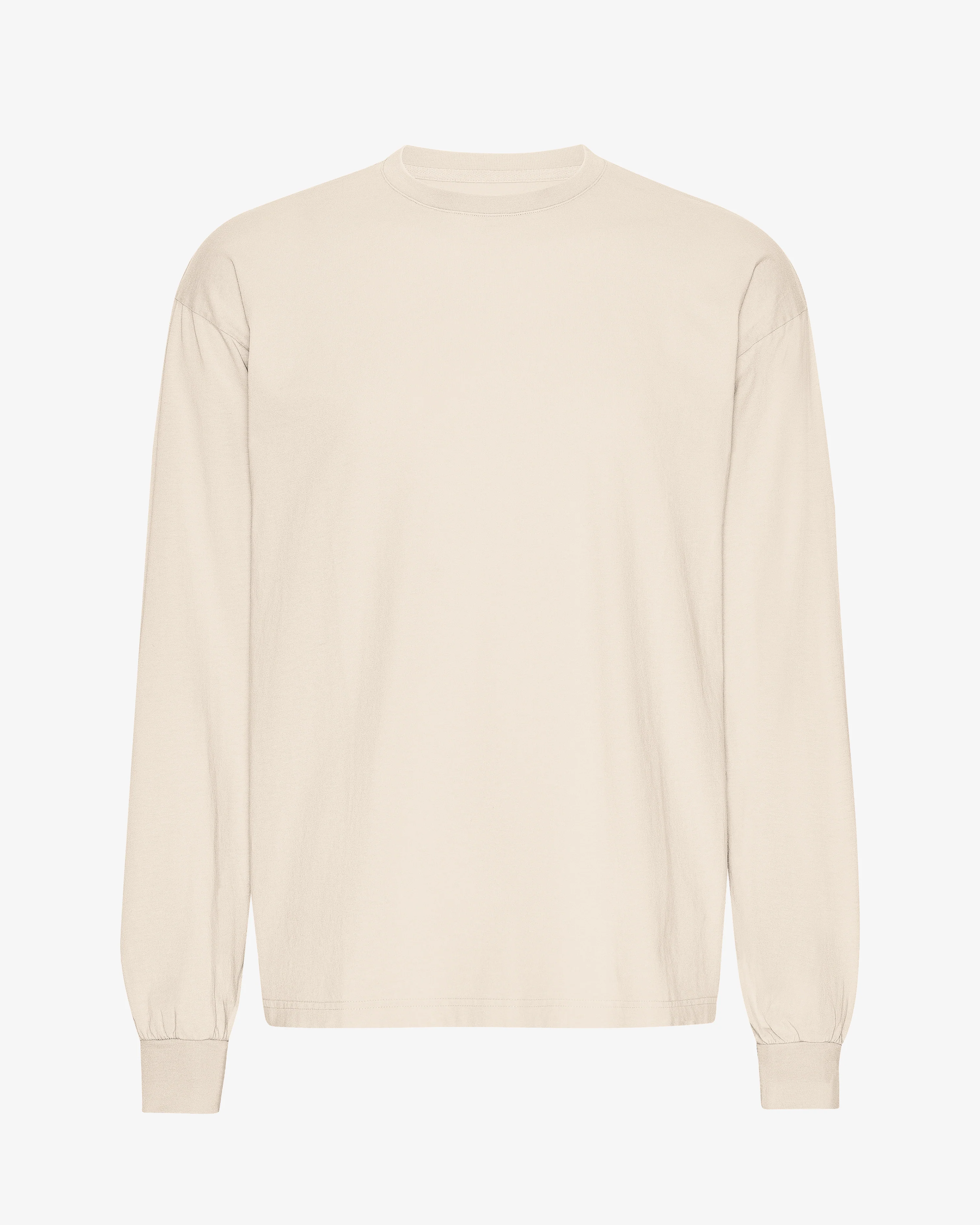 Oversized Organic LS T-Shirt - Ivory White