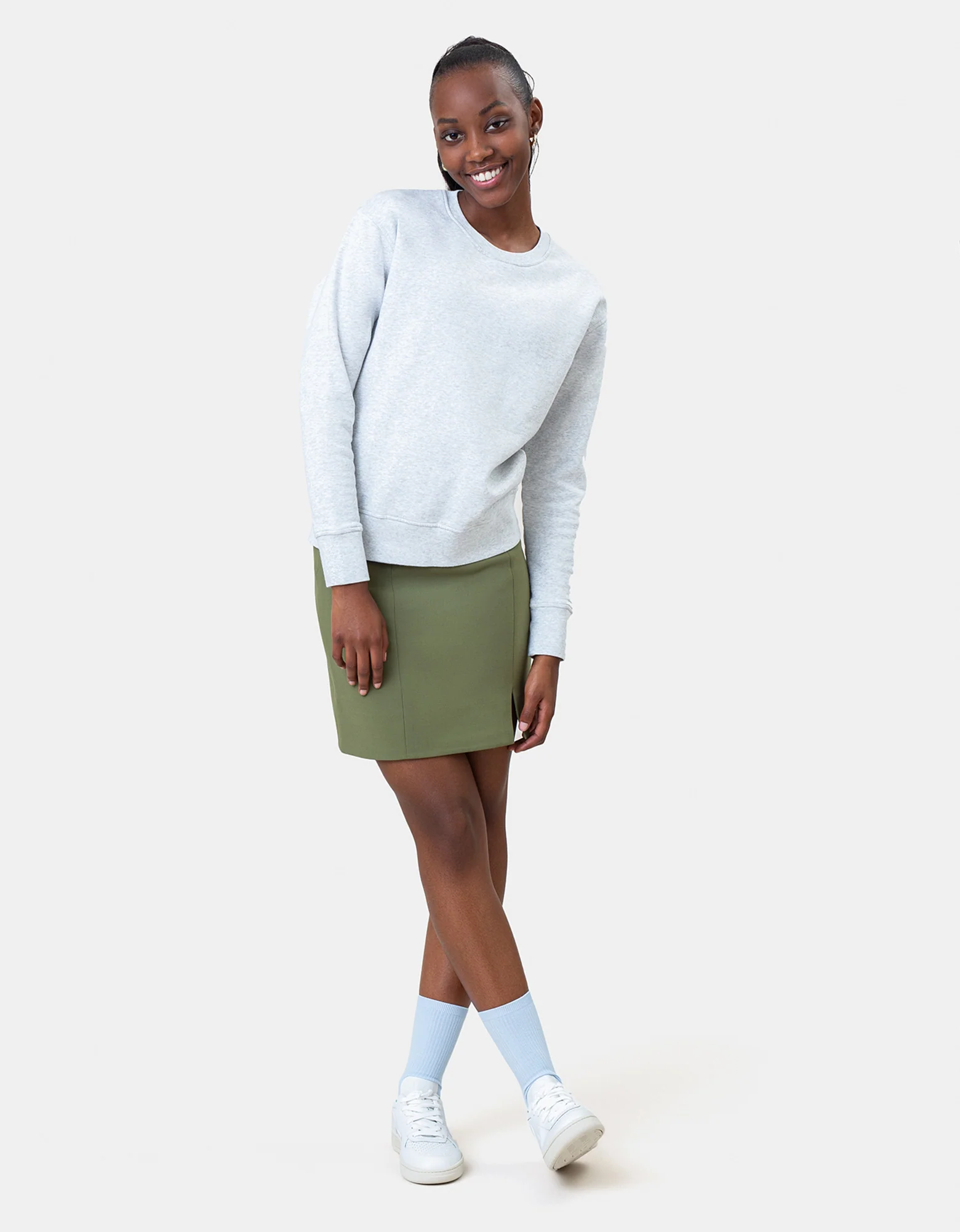 Women Classic Organic Crew - Hunter Green - Image 3