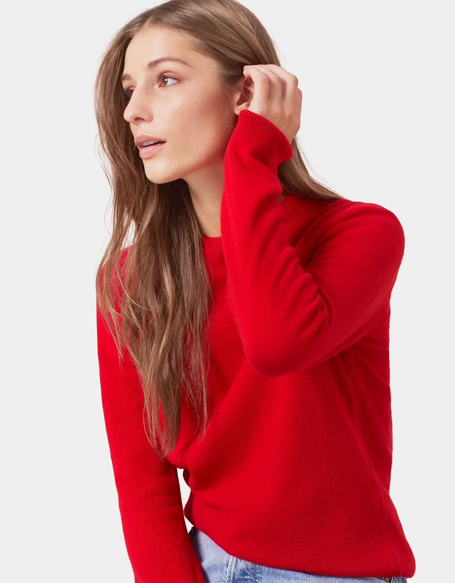 Women Light Merino Wool Crew - Ocean Green - Image 2