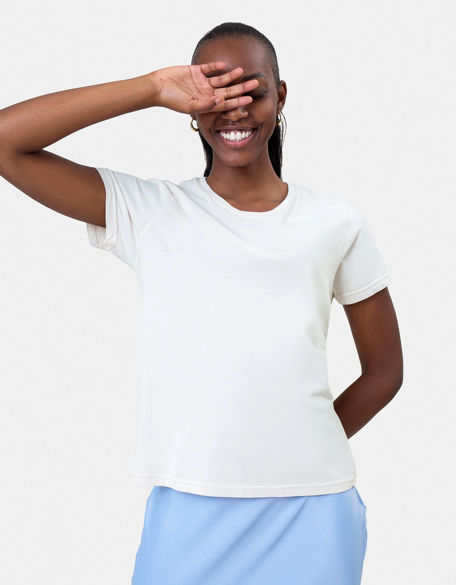Women Light Organic Tee - Sapphire Blue - Image 3