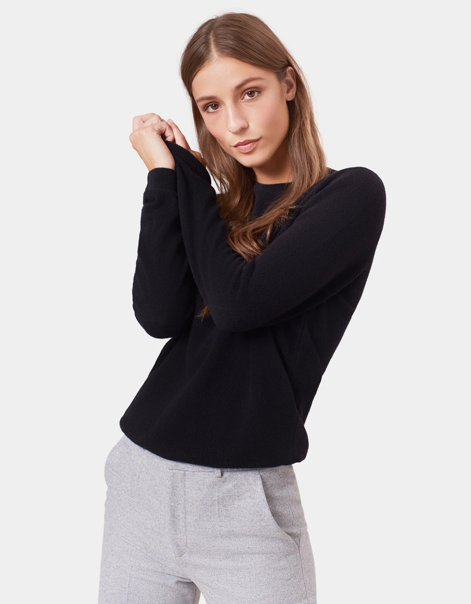 Women Light Merino Wool Crew - Burned Yellow - Image 2