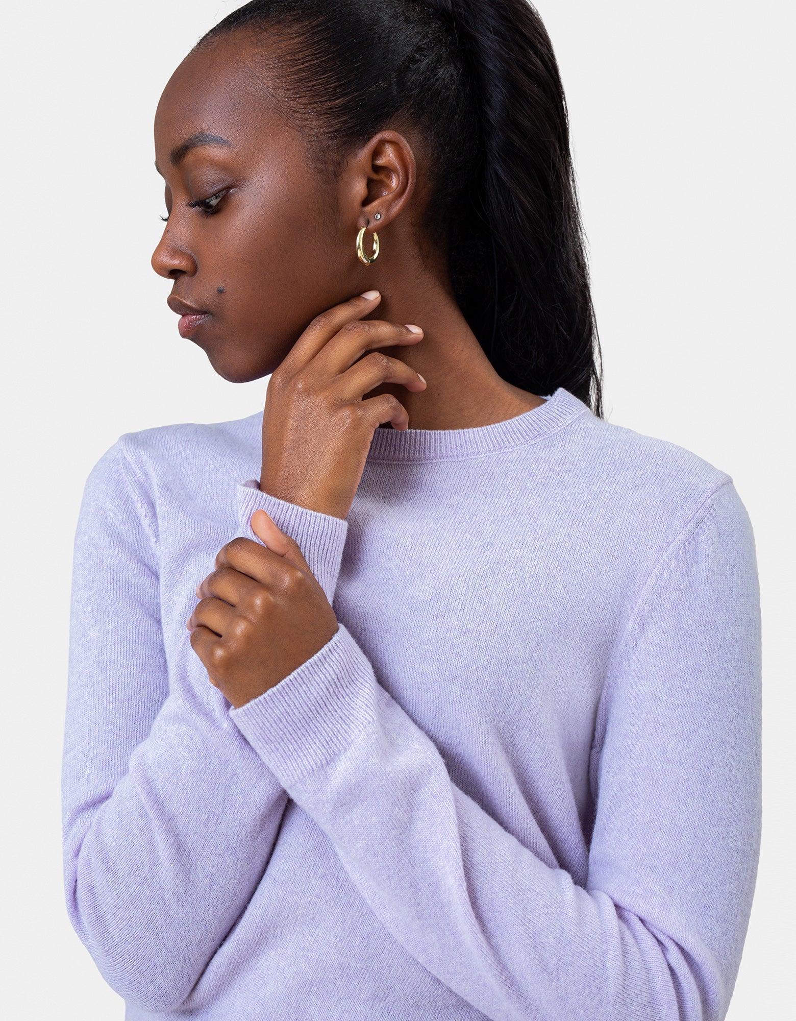 Women Light Merino Wool Crew - Sahara Camel - Image 5