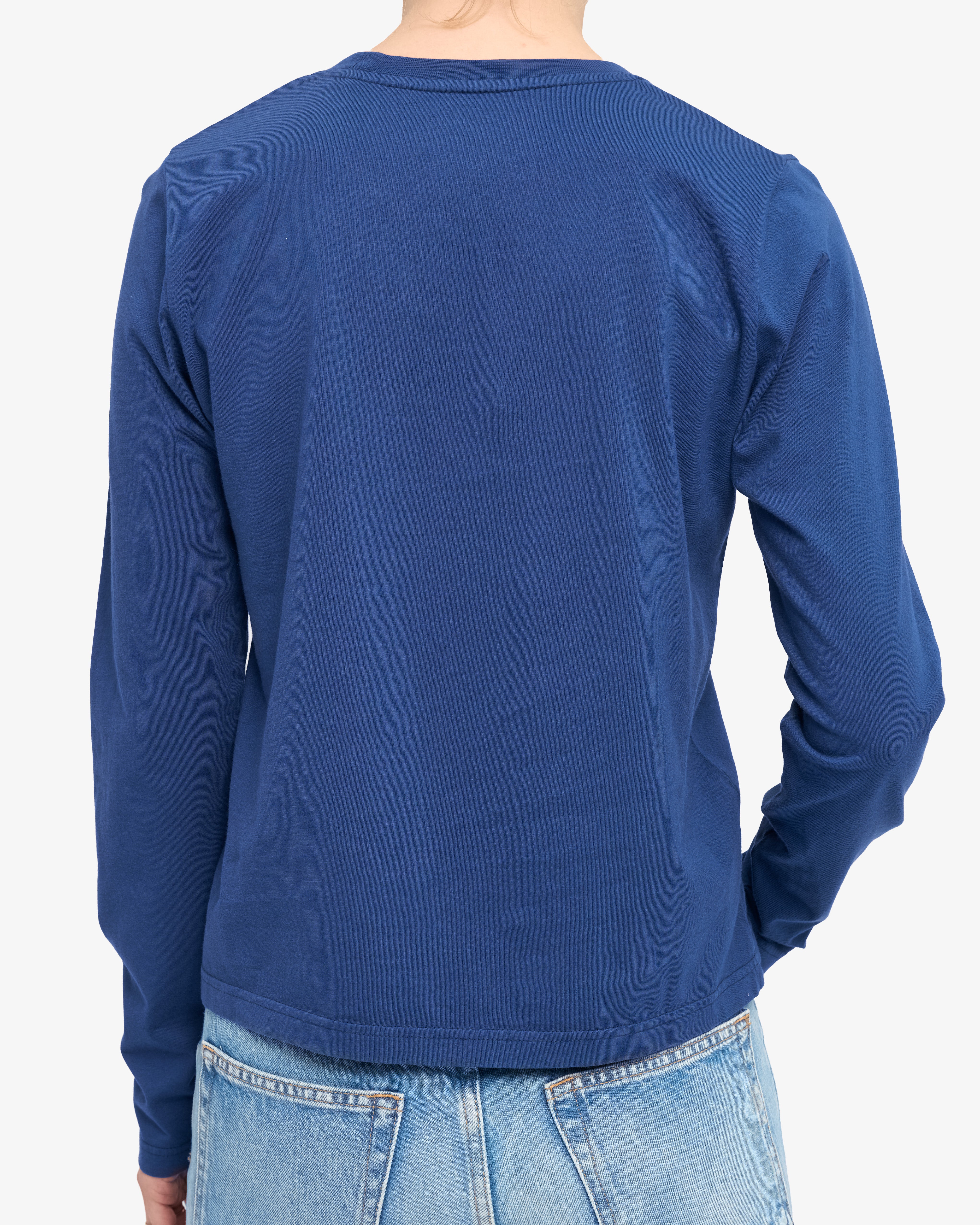 Women Organic LS T-Shirt - Marine Blue - Image 3