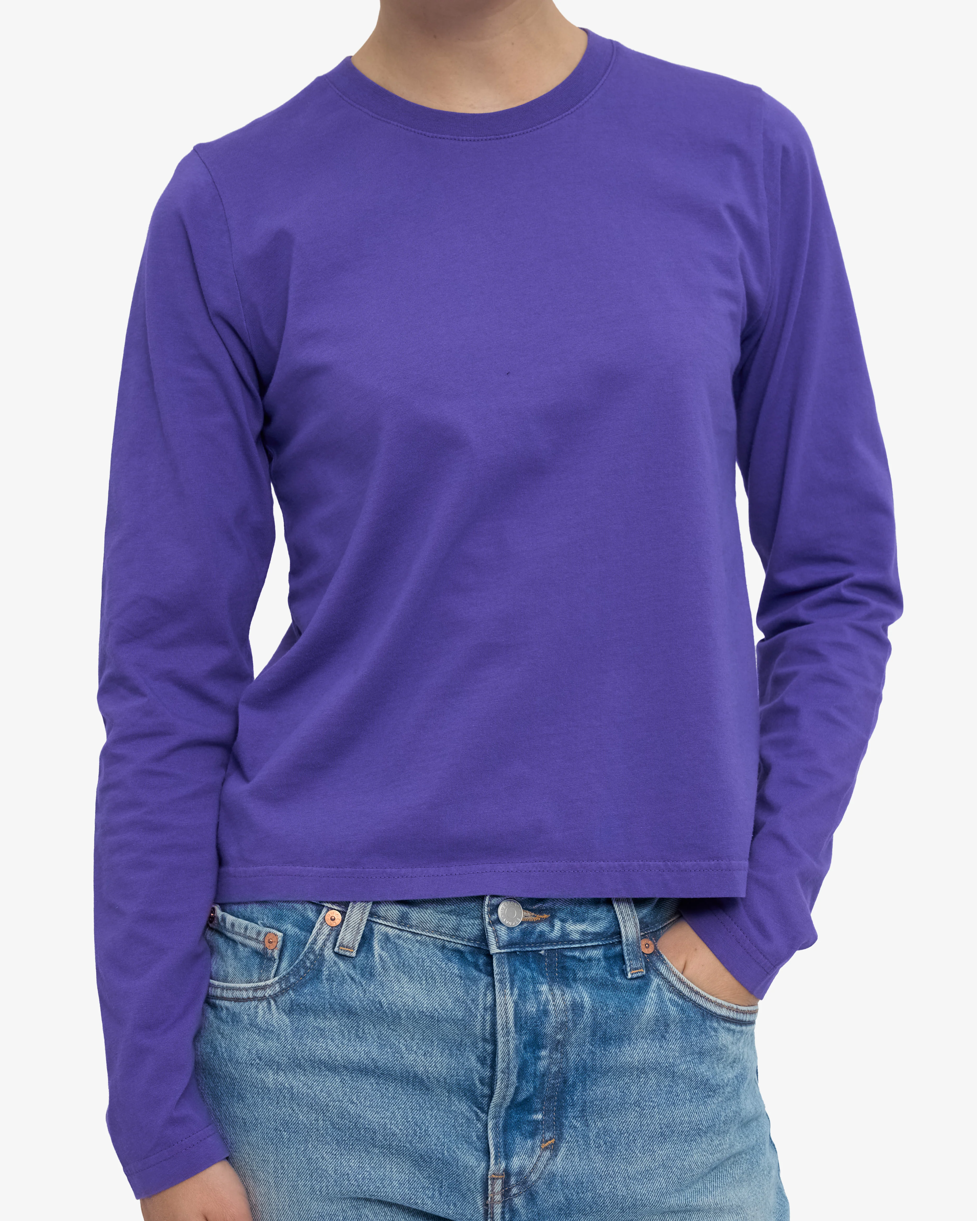 Women Organic LS T-Shirt - Ultra Violet - Image 2